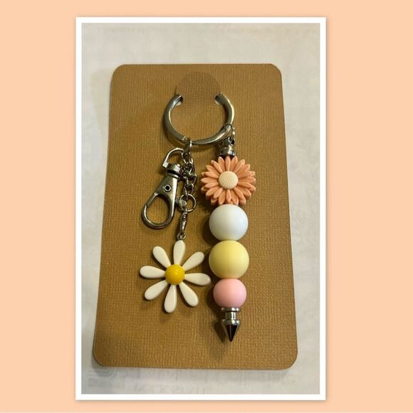 Beaded Charm Keychain - Picture 1 of 1